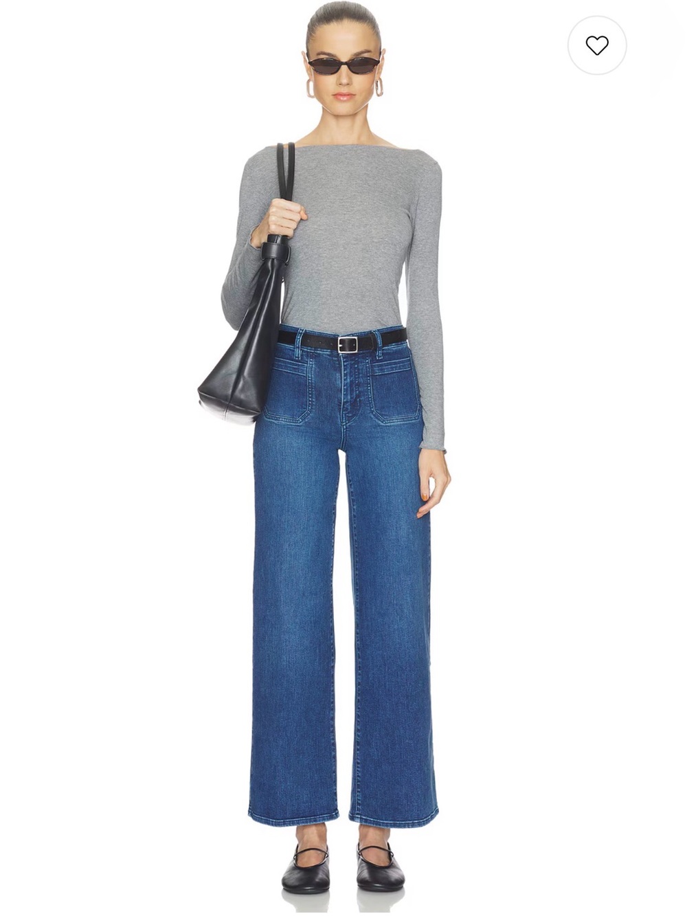 FRAME Le Slim Palazzo Modernist Pocket Jeans Loner High Rise Wide Leg Size 27